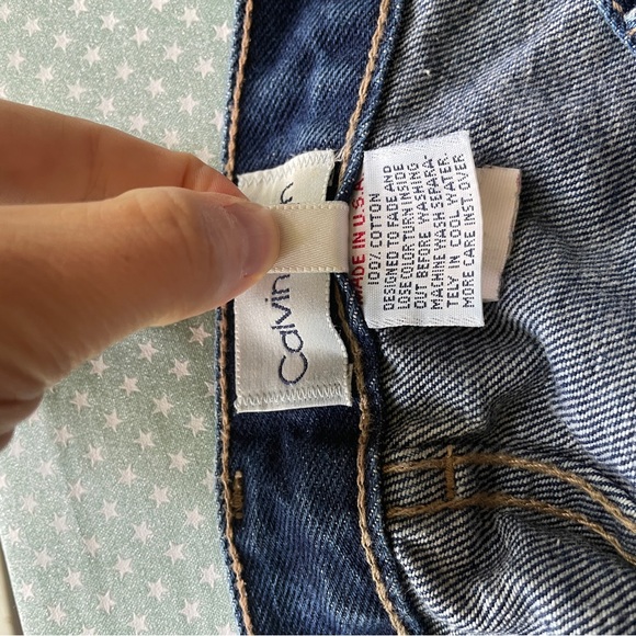 Vintage Calvin Klein jean skirt, sz 2 - Picture 7 of 8